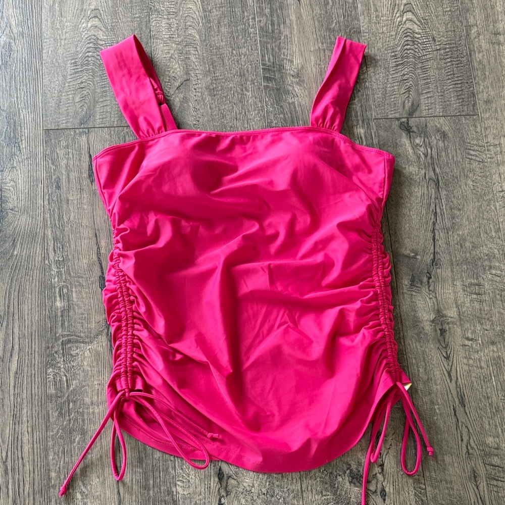 Summersalt The Cinched Square Neck Tankini Top size 12